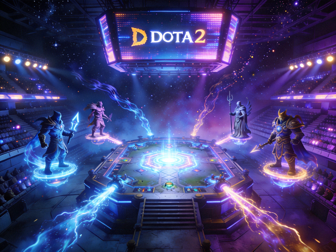 DOTA2电竞竞技场背景图